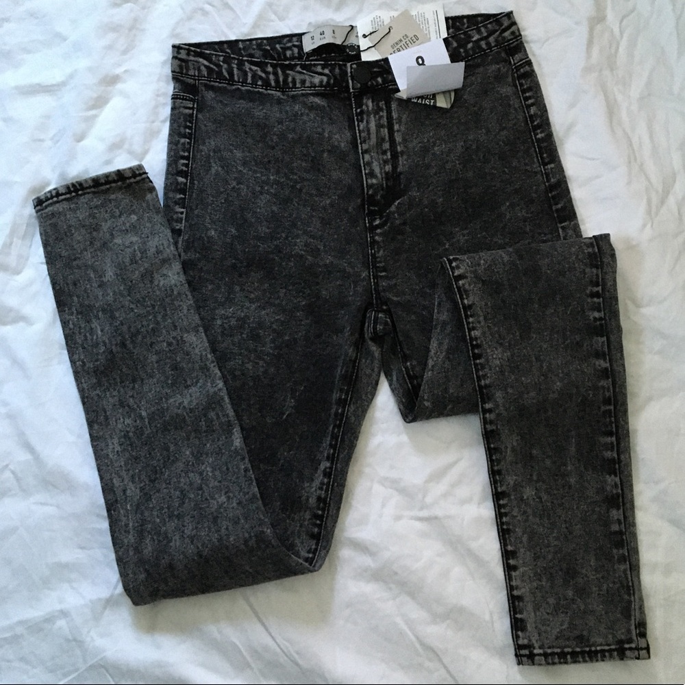 30-50% Bundles! Denim&Co | Acid Wash High Wa